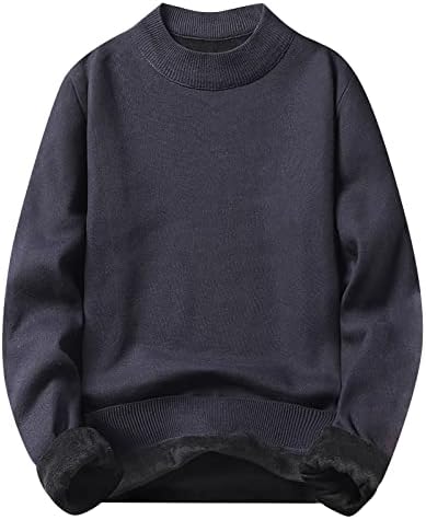 Dudubaby Plus Veličine džemperi za muške modne slatke s dugim rukavima Pleteni džemper pulover