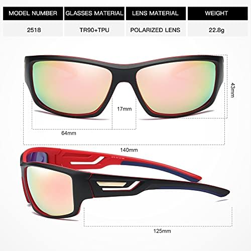 100 klasičnih polariziranih sportskih sunčanih naočala TR90 Neraskidivi okvir za muškarce koje trče biciklizam