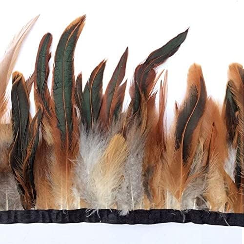 Zamihalaa 1-2yards Rooster prirodno perje za zanate Trims Fringe DIY fazan dekoracija perje za nakit Making