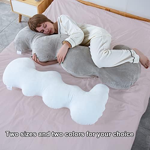 Amtton 39 inčni 3D Cloud u obliku cijelog tijela, veliki krevet za spavanje za odrasle, dugi jastuk za