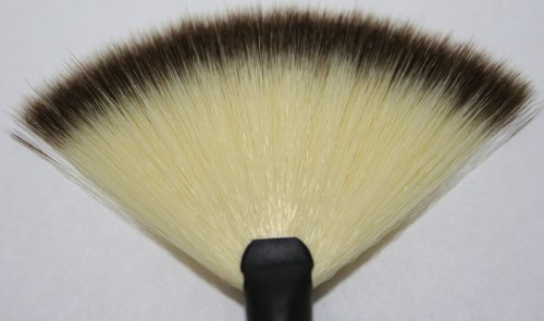Zink Boja označavajući četkicu za prah ventilatora prirodna koza kosa za rumenilo