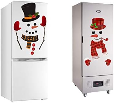 2PS Božić Windows frižider snjegović naljepnice slatki smiješni frižider naljepnice za frižider snjegović zidne