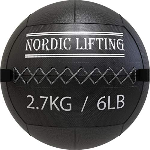Nordic Lifting Wall Ball 6 lb paket sa cipelama Venja Veličina 10-crna crvena