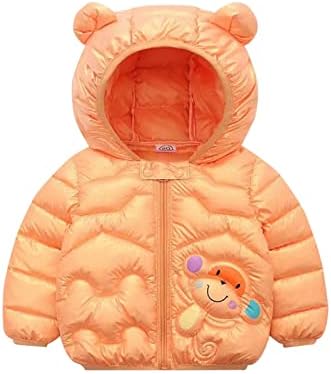 Nagub zimska djeca djeca topli kaputi dugi rukav crtani uzorak kapuljača sa zatvaračem za toplu jaknu zagrijani