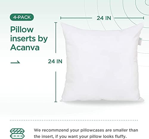 Acanva Square Premium bacanje jastuka s napunjenim mikrofibranom, lumbalna potpora Dekorativni pulbar za kauč