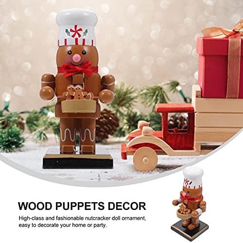 SOIMISS Božić drvena Nutcracker ukras vojnik Gingerbread Man figurica drvena Nutcracker King Puppets