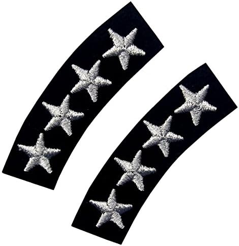 Mornarska uniforma Četiri zvjezdice vezeno željezo na šivanju modne ukrasne flastere, klizač,