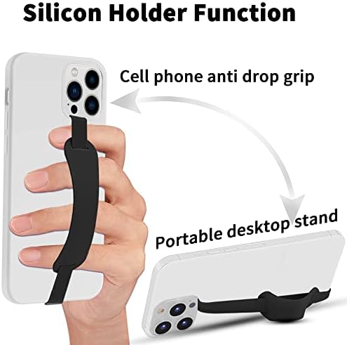 TACOMEGE univerzalni Silikonski držač za držač za prst za mobilni telefon, stalak za petlju za telefon za