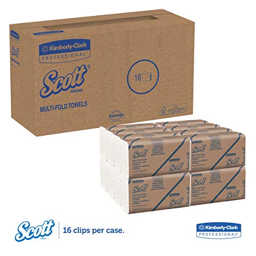Scott 01860 multi-preklopni papirni ručnici, 9 2/5 x 9 1/5, bijeli, 250 listova