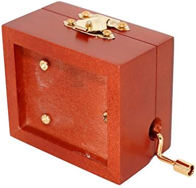 Memorija Music Box Antikni rezbareni drveni Muzički kutija Ručna ručica Gold Pokret Lukav poklon
