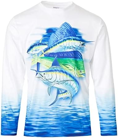Kobalt1 Boys 8-18 Sailfish Marlin Water Sport Fishing UPF performance Shirt