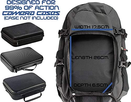 Navitech action backpack kamere s integriranim remenom prsa - kompatibilan sa denver ACT-5002