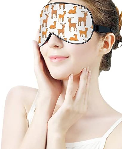 Jelene uzorak maska ​​za oči za spavanje za spavanje sa podesivim blokovima remena za lakiranje