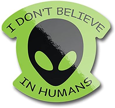 KCD Ne vjerujem u ljude vanzemaljske vinilne naljepnice za naljepnicu, prozore, zidove, čaše, prijenosna