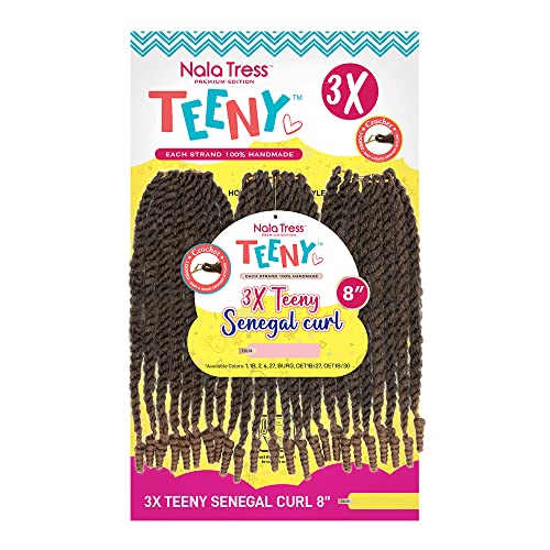 Teeny 3 x Senegal Faux Locs Heklana kosa - dreadlock ekstenzije kovrčava pletenica kosa-Premium ručno rađeni sintetički
