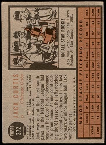 1962 TOPPS 372 Jack Curtis Chicago Cubs Dean's Cards 2 - Dobre mladunce