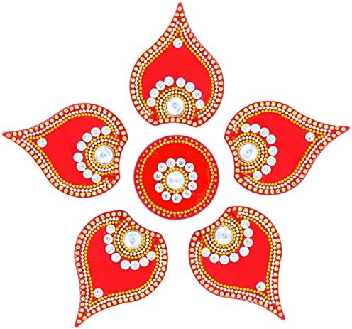 Triyashh Handmade akril crvena boja momak rangoli diwali novogodišnji zid / unutarnji / vanjski i podni dekor
