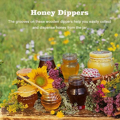 50kom / set štapić za miješanje meda, Kućni drveni štapići za med-Dipper Jar Jar lagano doziranje