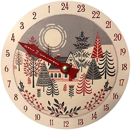 Božić Advent Kalendar 11 inčni drveni Božić odbrojavanje kalendar 2022 Božić Welcome House znak udaljenost