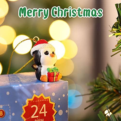 NUOBESTY 24kom 2021 Božić Advent Kalendar odbrojavanje igračke Božić viseći ukrasi za djecu Poklon, Djeca