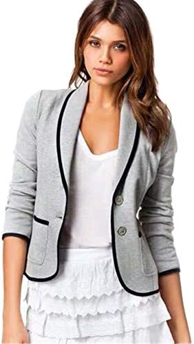 Andongnywell ženski poslovni kaput Blazer odijelo dugih rukava slim fit jaknu odjeća bluzer