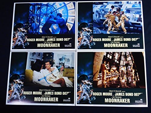 MOONRAKER 1979 ROGER MOORE JAMES BOND 007 kompletan lobi kartica SET 8 C10 MINT nekorišteni!!