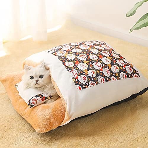 Lüzhong mačka torba za spavanje, Premium Snuggly pećinska kuća u pećini,samo topla Kitty vreća udoban jastuk