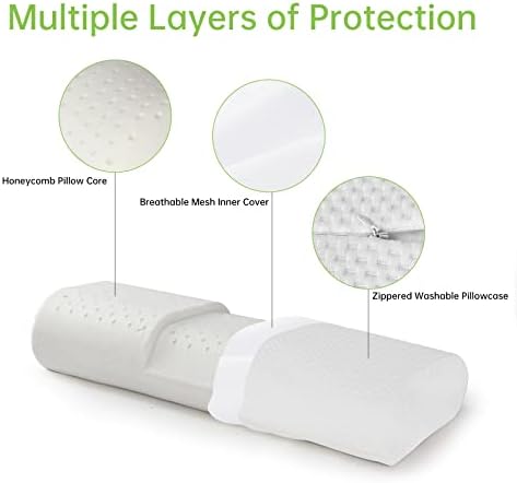 Reidio 1PC prirodni lateks jastuk jastuk za vrat jastuk za vrat jastuk jastuk ergonomski dizajn vučni jastuk