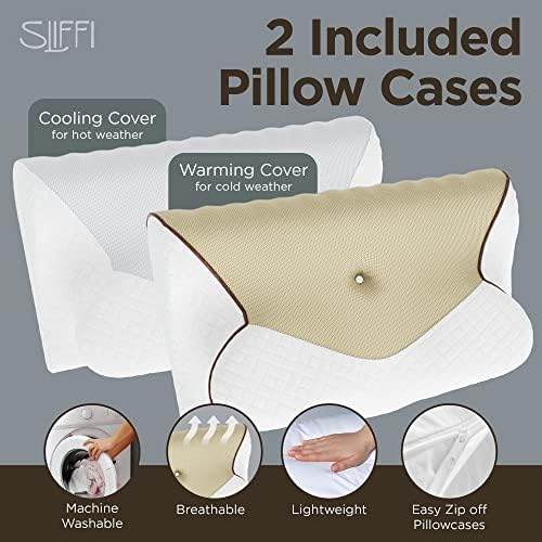 Sliffi - jastuk od cervikalne memorije - jastuk za vrat za bol u vratu i ramena - Konstrujski