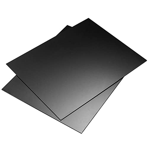 Moyishi Crni ABS plastični lim 2 pakovanja, fleksibilan od pleksiglasa, oblikovan od akrilnog Lima, DIY