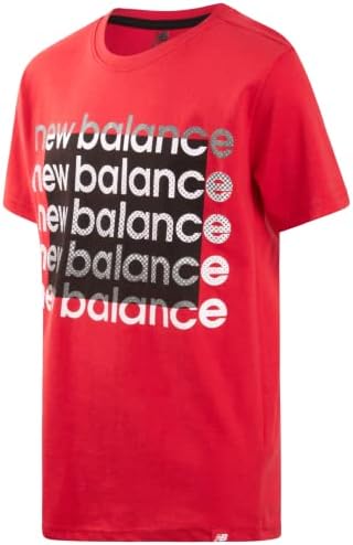 Nova majica za ravnotežu Boys - Grafički skraćenik Grafikon sa kratkim rukavima Crewneck Tee