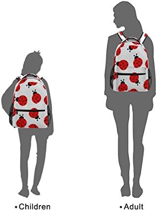 Backpack Jstel Ladybug za djevojke, dječji ruksak za djecu Toddlers LadyBug BookBag se uklapa u 14 inčni prijenos
