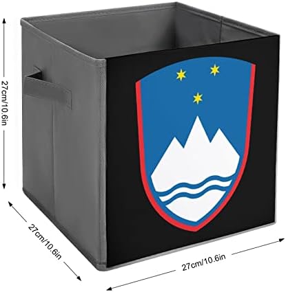 Grb Slovenije Skladišni tkanini od skladišta kanti za kabine za kabine za kabine sa ručkama sa ručkama