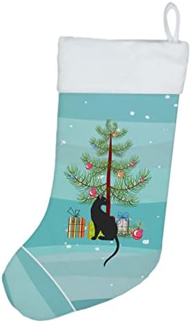 Caroline's blaga CK4784CS Pantherette Mačka Sretan božićni božićni čarapa, kamin Viseći čarape