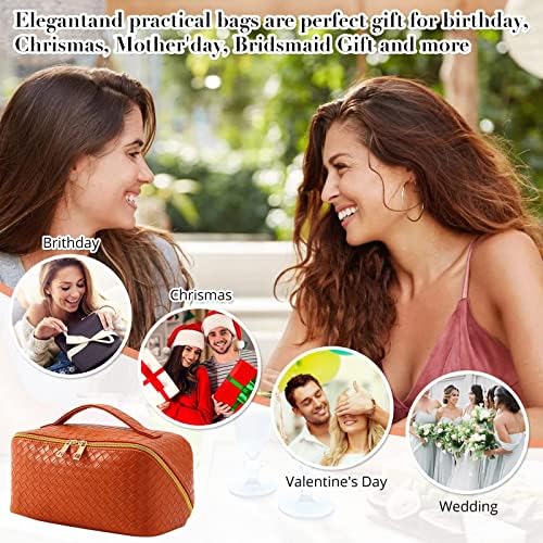 Bandkos torba za šminku velike kapacitete Travela kozmetička torba za žene vodootporne PU kožne vrećice