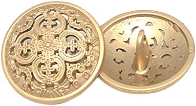 20pcs gumb za odjeću - retro šuplji gumb za šivanje metalni gumb za okrugli oblik za muškarce Žene