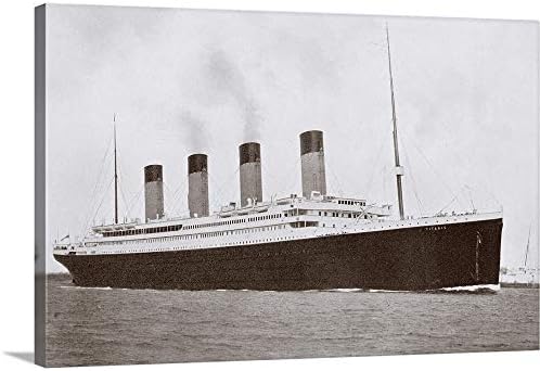 RMS Titanic of the White Star Line Canvas Wall Art Print, brodovi & brodovi Artwork