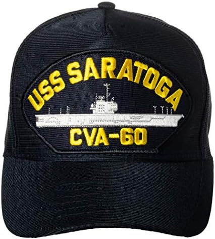 Mornarica Sjedinjenih Država USS Saratoga CVA-60 Supercrier ship Emblem Patch šešir tamnoplava bejzbol