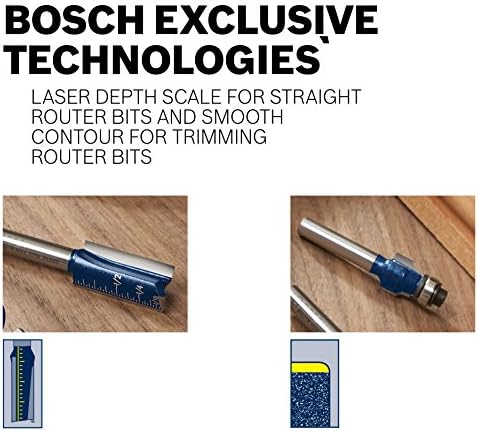 Bosch 85601m 1/2 in. x 1-1 / 2 in. Carbide Twped prevrnut 2-flaut Tumplet Trim BIT