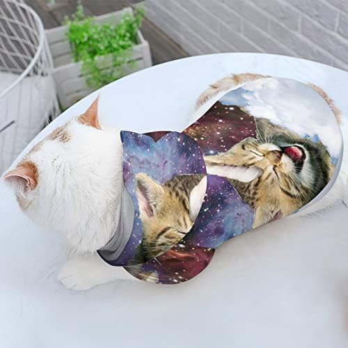 Smiješna mačka jednorog mačka jednodijelna košulja u trendovskom psu kostim sa poklopcem za kućne ljubimce