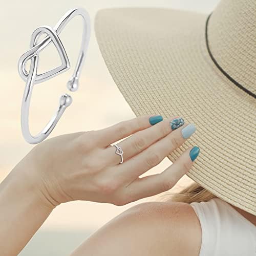 Prsten za muškarce Podesivi prsten s otvaranjem angažovanih ženskih žena vjenčani prsten izrez