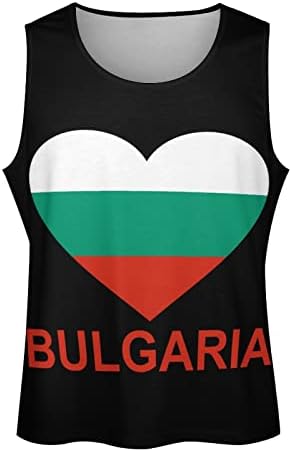 Volim Bugarsku muške majice za ljetni trening majice za fitnes majice bez rukava