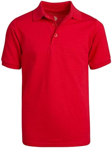 U.S. Polo Assn. Dječačka školska košulja - Pique Screeve Polo majica s kratkim rukavima