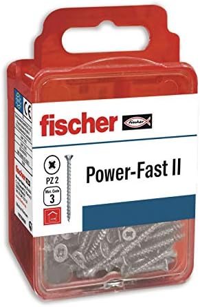Fischer FPF II vijci vijaka za drvo djelomični navoj 6,0 x 50 pocinčano plikovito pakovanje od 16