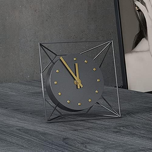 Uxzdx 3D metalni stolni stolni sat Desktop Dekorativni minimalni hladni vjetar Satovi za zube dnevne sobe Studij