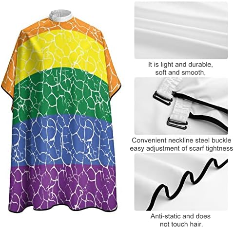 Gay Pride zastava Odrasli Barber Cape Lagana stila za rezanje kose Frizerski saloni Cape haljina