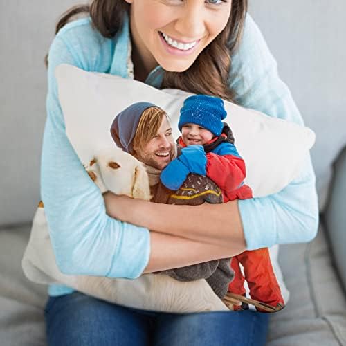 Deaborar Custom Photo Jastuk, Personalizirani jastuk sa PET Portret Porodično Memorial Love Slika Prilagodljivi