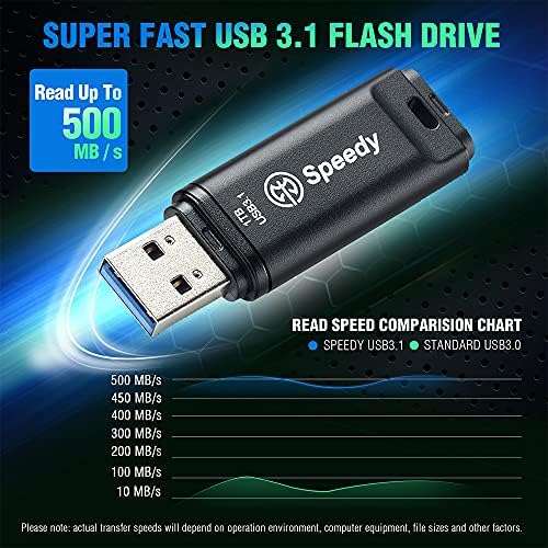 Axus Speedy USB memorija, 1TB USB 3.1 kompatibilna, ultra velika brzina, maksimalna brzina čitanja 500MB