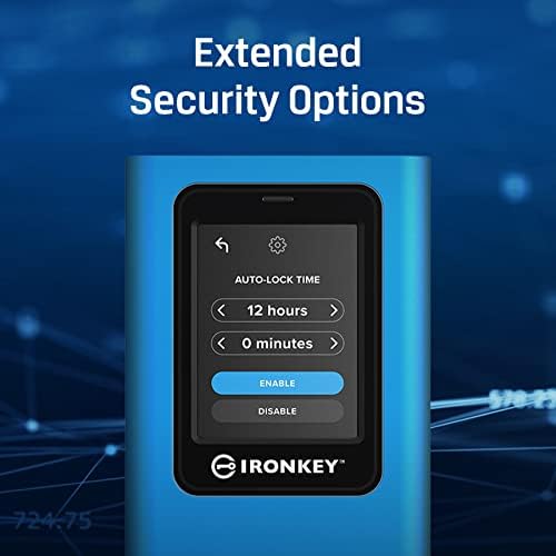 Kingston IronKey Vault privatnost 80 960GB vanjski SSD | FIPS 197 / XTS-AES 256GB šifrirani / igla ekrana osjetljivog