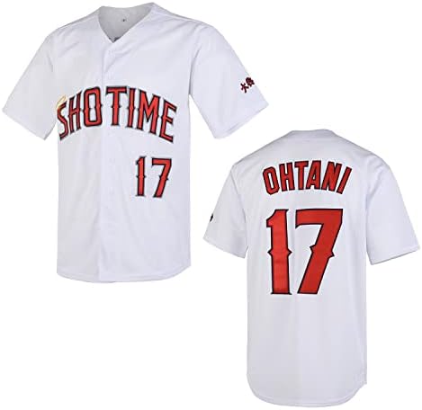 zidari muške Bejzbol Ohtani dres 17 Shotime navijači Sport Hipster majice sve spojenim crno crveno